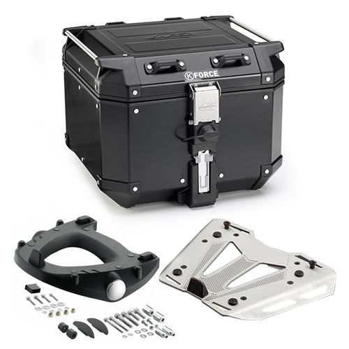 Kappa Bike Luggage K’FORCE MONOKEY Rear Rack & Top Box Kit Black For Honda CRF1000L Africa Twin 2016-2017